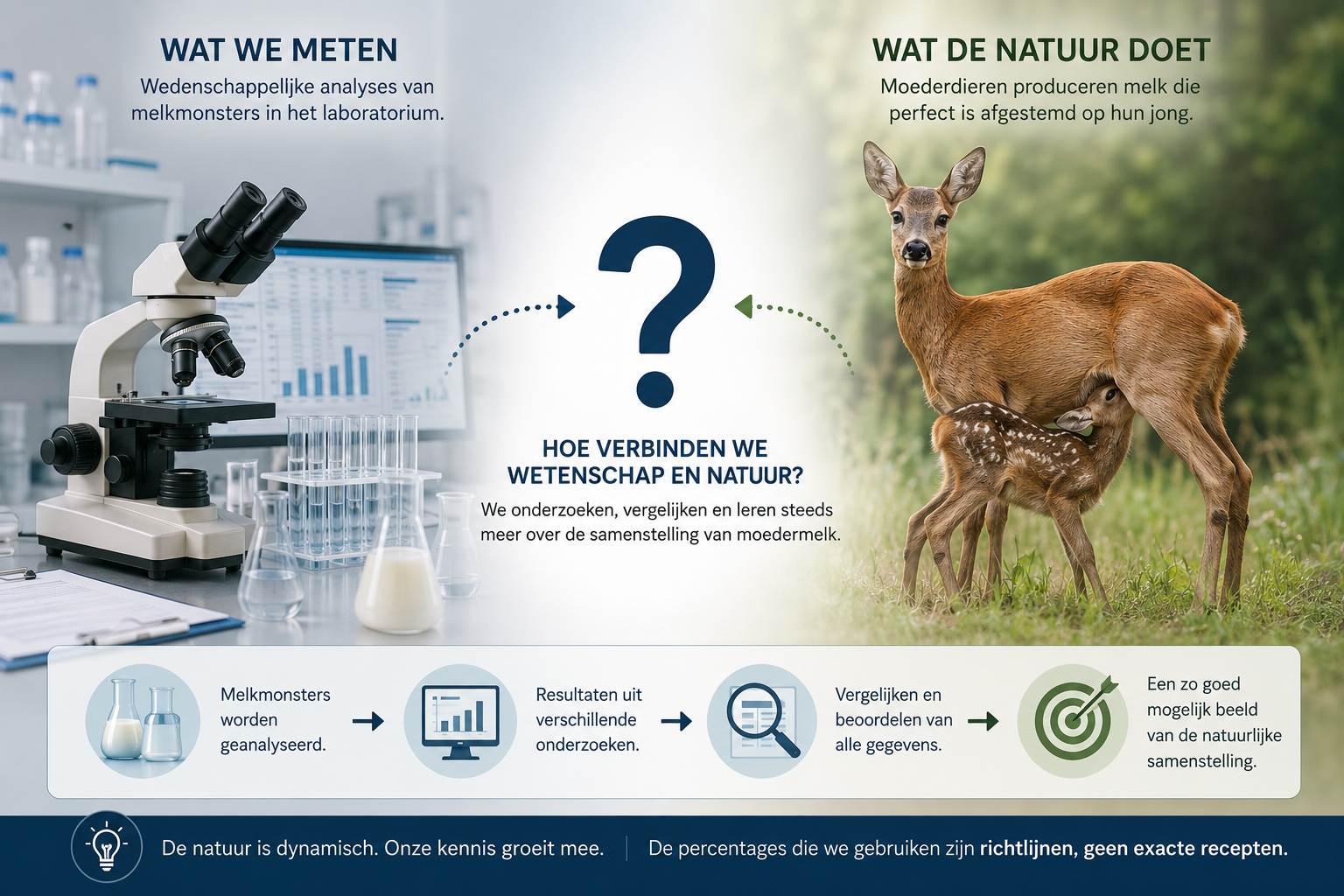 Samenstelling moedermelk, wat we meten en wat de natuur doet.